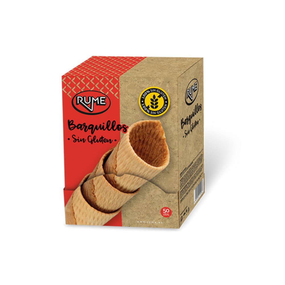 Barquillo Artesano Sin Gluten C/Funda Ind. 50 Uds.